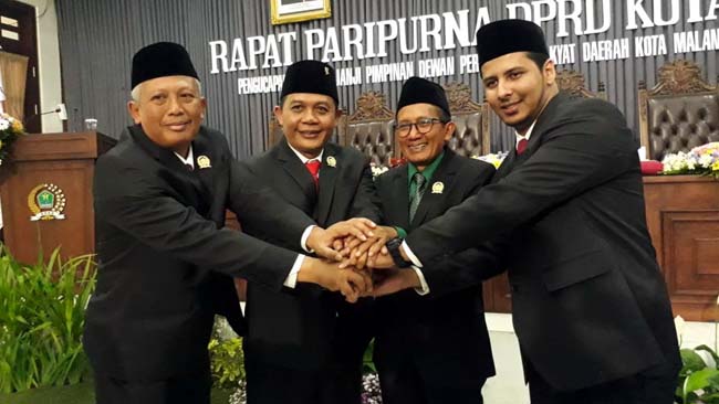 Pimpinan Dewan Kota Malang Dilantik, Siap Jaga Keharmonisan dengan Eksekutif Demi Rakyat